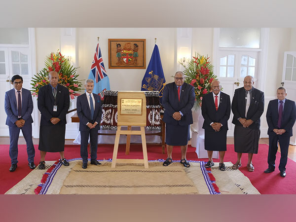 EAM S Jaishankar jointly inaugurates Solarization of the State House in Fiji. (Photo Credit - Twitter)