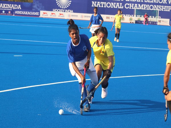 Players in action during 13th Hockey India Senior Women National Championship 2023 (Image: HI)