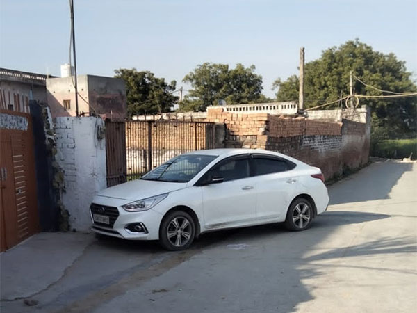 The car allegedly used by the accused to transport the victim's body to the dhaba (Photo/ANI)