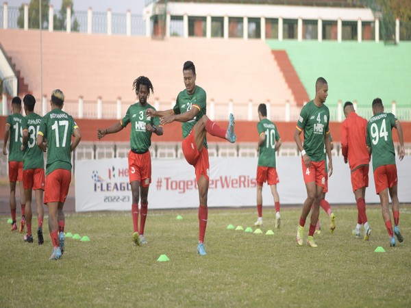 TRAU FC players training. (Photo- I League)