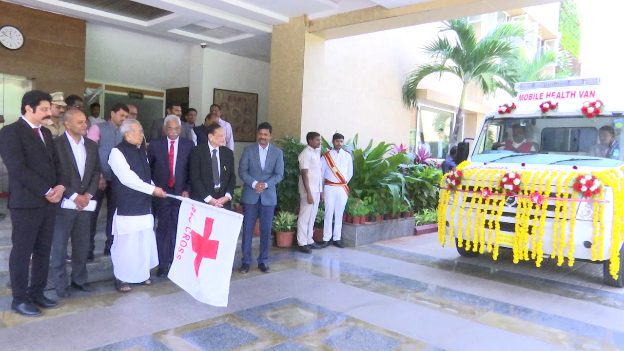 Andhra Pradesh Governor flags off Mobile Health Van (Photo/ANI)
