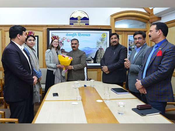 British High Commission delegation with Himachal Pradesh CM Sukhvinder Singh Sukhu (Photo/ANI)