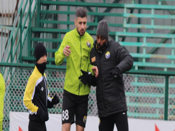 Real Kashmir players training. (Photo- I League)