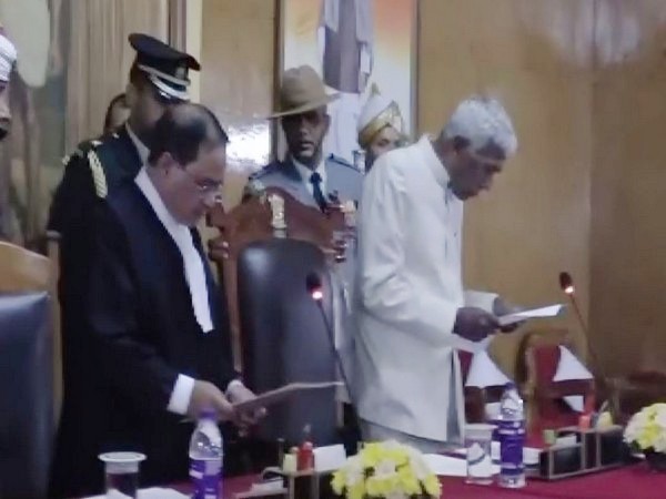 Phagu Chauhan takes oath as new Meghalaya Governor (Photo/ANI)