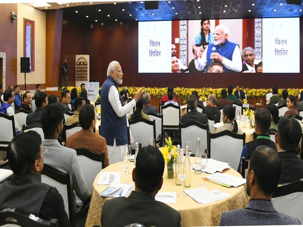 Prime Minister Narendra Modi at the Chintan Shivir (Photo/Narendra Modi twitter)