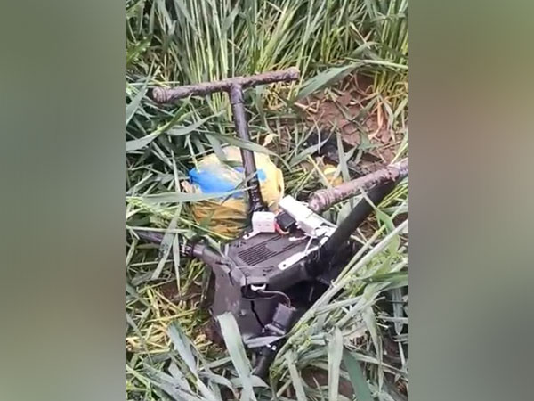 ZLP recovers a drone and suspected contraband items believed to be heroin (Photo/ANI)