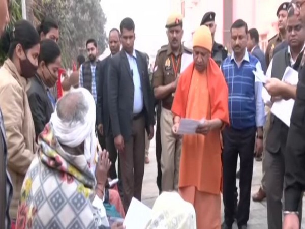 Chief Minister Yogi Adityanath during Janata Darshan