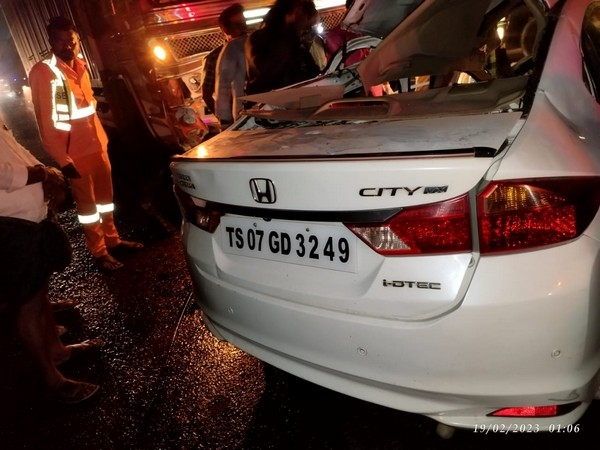 The ill-fated car (Photo/ANI)