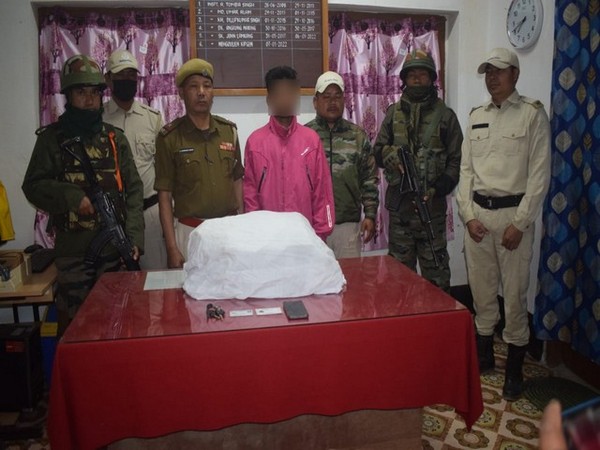 Assam rifles foiled narcotics smuggling of Brown Sugar. (Photo/ANI)