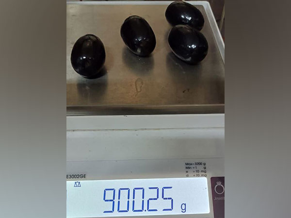 Seized capsules by customs official at the Kochi Airport