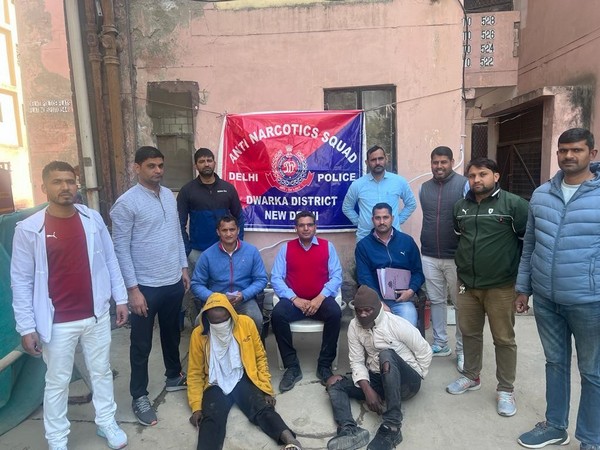 Two foreign nationals arrested with 123 gm Amphetamine (Photo/ANI)