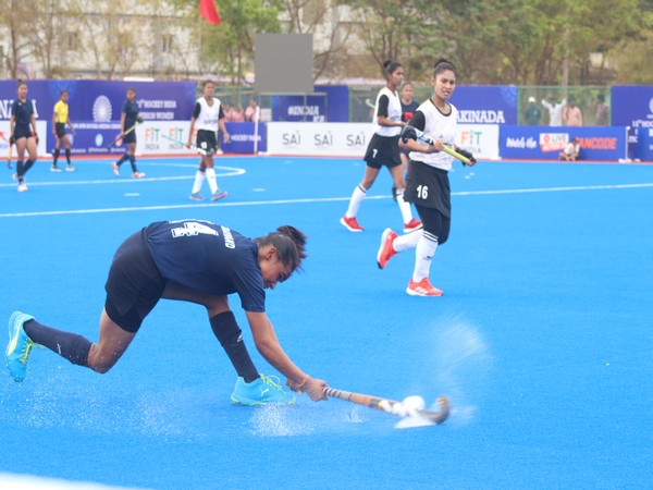Players in action during day-5 of 13th Hockey India Senior Women National Championship 2023 (Image: HI)