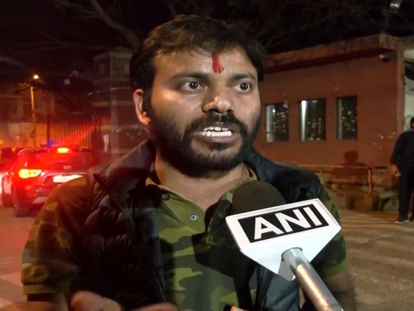 ABVP JNU Secretary Umesh Chandra Ajmera (Photo/ANI)