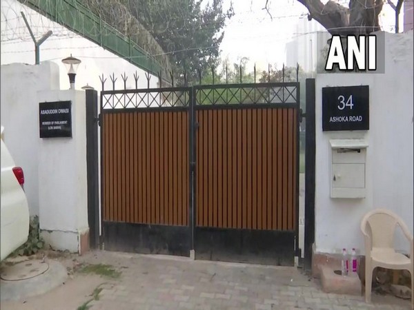AIMIM chief Owaisi's residence. (Photo/ANI)