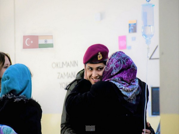 Viral picture of Major Beena Tiwari hugging a Turkish Woman