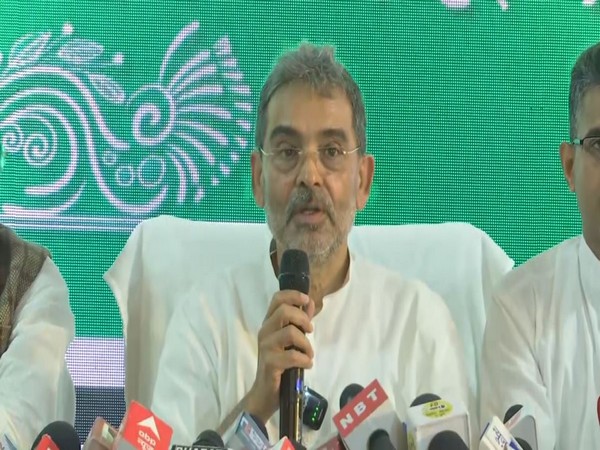 Janata Dal (United) National Parliamentary Board President Upendra Kushwaha (Photo:ANI)