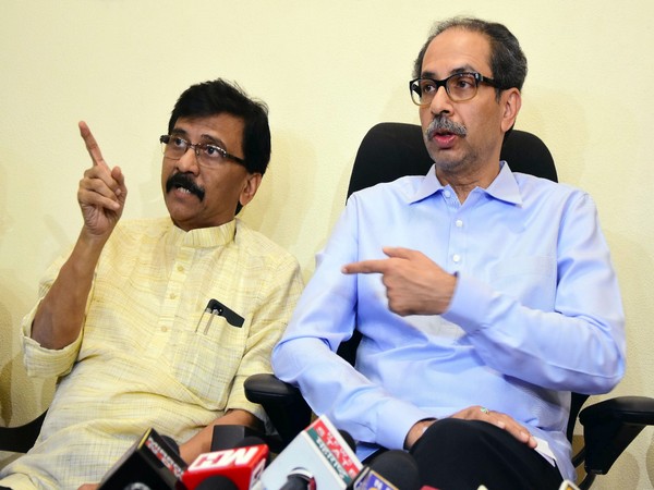 Shiv Sena (Uddhav) chief Uddhav Thackeray with party leader Sanjay Raut (Photo:ANI)