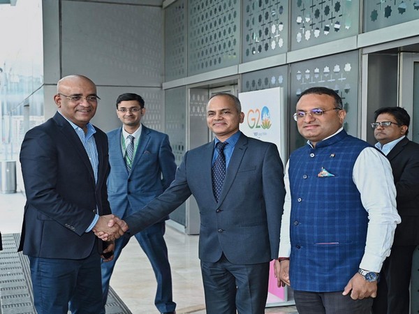 Guyana's Vice President Bharrat Jagdeo arrives in India. (Photo Credit - Twitter)