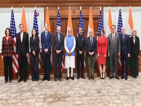 Prime Minister Narendra Modi interacts with US Congressional delegation. (Photo Credit - Twitter)