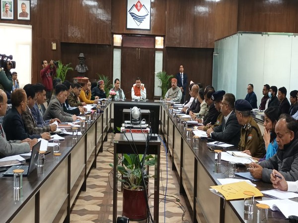 CM Pushkar Dhami holding a preparation review meeting for Chardham yatra in Dehradun