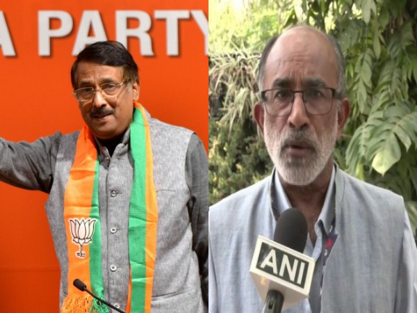 BJP national spokesperson Tom Vadakkan and BJP leader KJ Alphons (Photo/ANI)
