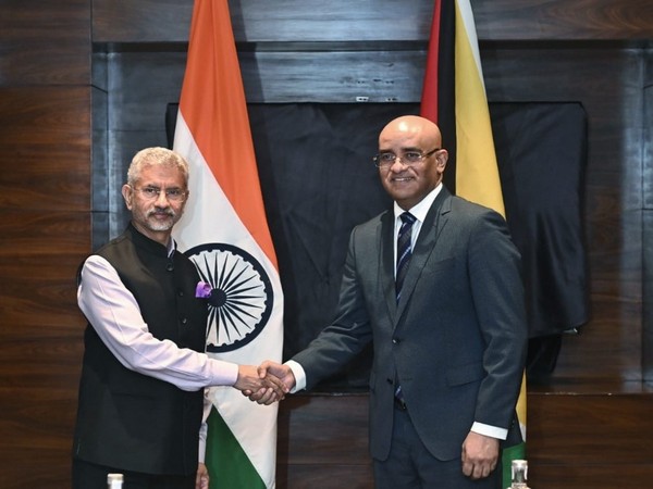 Jaishankar meets Guyana's Vice President Bharrat Jagdeo (Image Credit: Twitter/@DrSJaishankar)