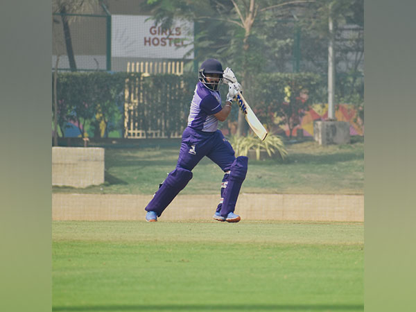 Prabhsimran Singh in action during day-7 of DY Patil T20 Cup (Image: DY Patil T20)