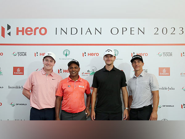 Robert MacIntyre, SSP Chawrasia, Nicolai Hojgaard and Thorbjorn Olesen ahead of Indian Open (Image: PGTI)