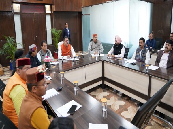 CM Pushkar Dhami holding a review meeting for Chardham Yatra in Dehradun