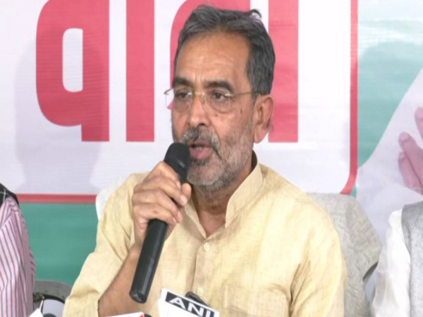 Upendra Kushwaha during press conference (Photo/ANI)