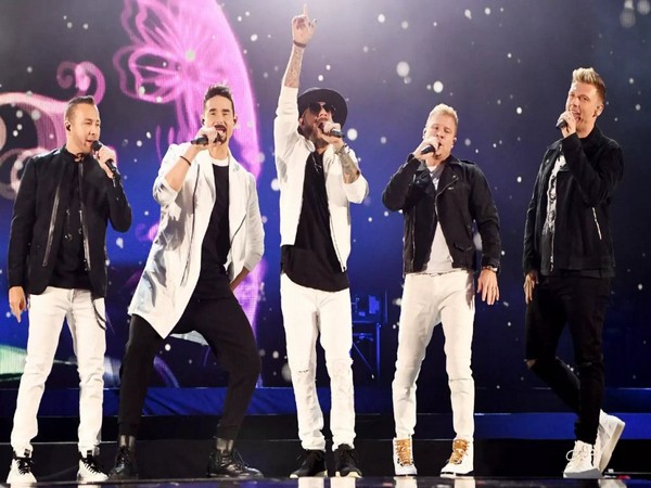 Backstreet Boys on the stage. (Image Source/ Twitter)