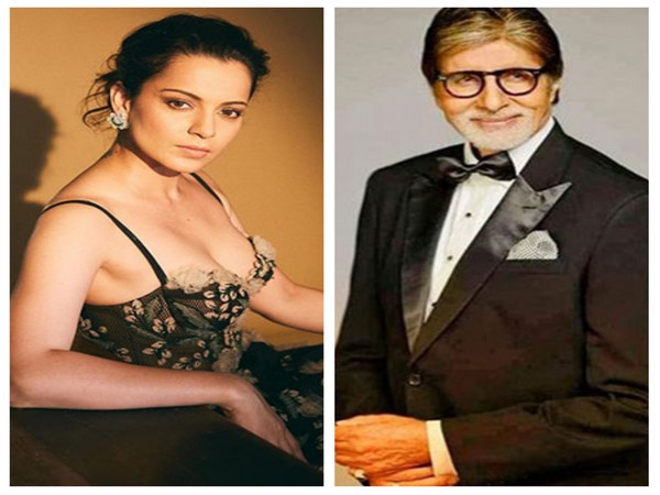 Kangana Ranaut, Amitabh Bachchan. (Image Source/Twitter)