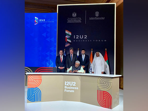 Secy Dammu Ravi attends I2U2 Sherpas meeting in Abu Dhabi. (Photo Credit - Twitter)