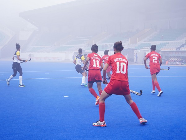 Players in action during Khelo India Women's Hockey League (Image:HI)