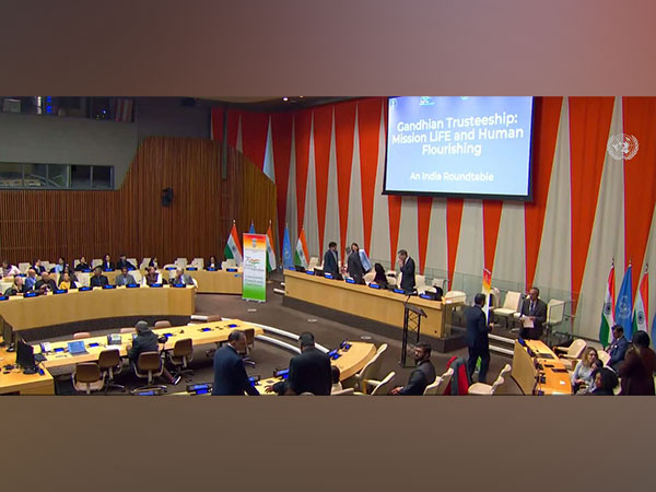 Panel discussion on Gandhian Trusteeship: Mission LiFE and Human Flourishing (Screengrab from UN Web TV)