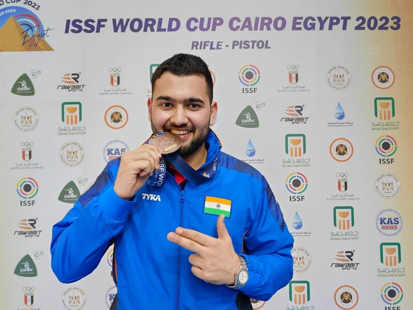 Anish Bhanwala wins bronze medal in ISSF World Cup Rifle/Pistol in Cairo (Image: NRAI)