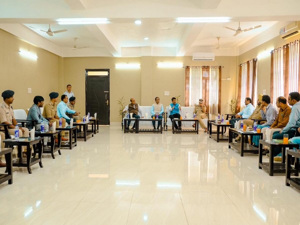 Visuals of the review meeting (Photo/ANI)