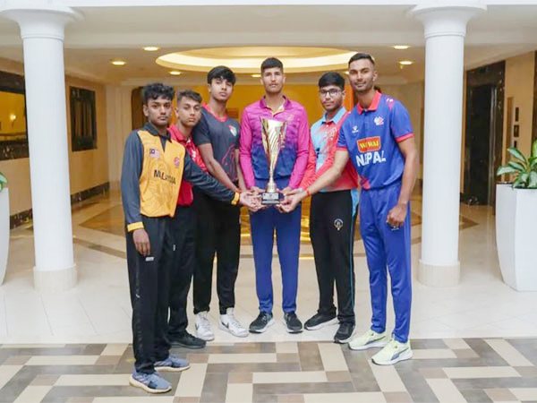 Team captains ahead of U19 World Cup Asia Qualifier (photo: ICC) 