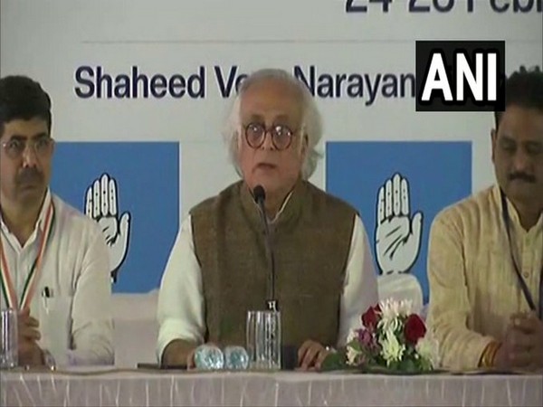 Congress leader Jairam Ramesh in Raipur (Photo/ANI)