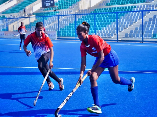 Players in action during Khelo India Women's Hockey League (Image: HI)