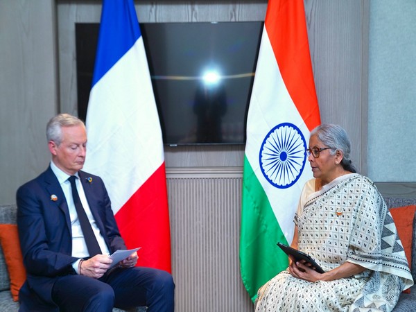 Union Finance Minister meets Bruno Le Maire, Minister of Economy, Finance and Industrial and Digital Sovereignty. (Image Source: Ministry of Finance)