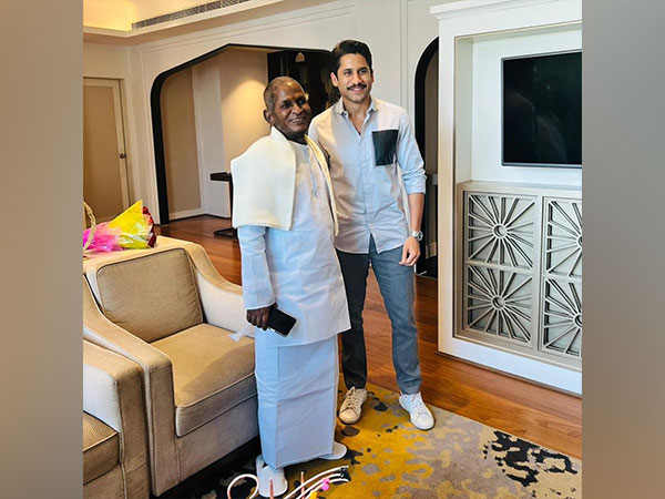 Naga Chaitanya and Ilaiyaraaja (Image source: Twitter)