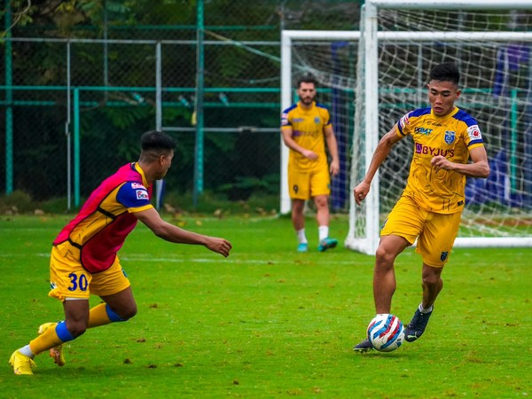 Kerala Blasters players during practice (Photo: Twitter@KeralaBlasters) 