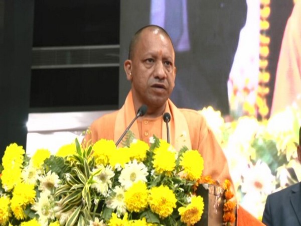 Yogi Adityanath speaking at the event (Photo/ANI)