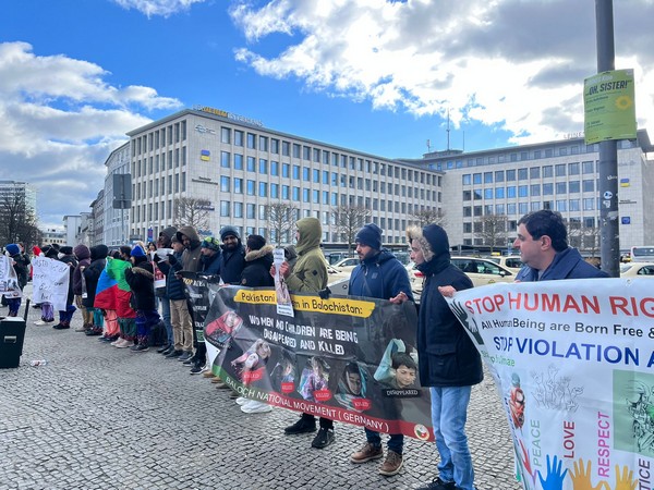 Protests in Germany against enforced disappearances in Balochistan (Photo/ANI)