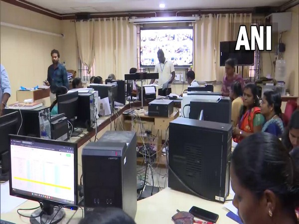 Visual from the election control room in Erode. (Photo/ANI)