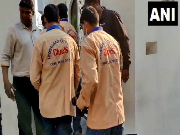 Visual from outside Owaisi's relative's residence (Photo/ANI) 