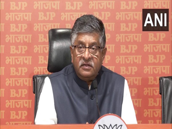 BJP MP Ravi Shankar Prasad (Photo/ANI)
