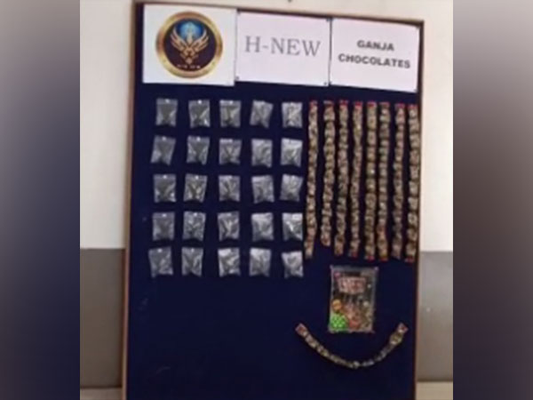 Seized Hashish Chocolates by Hyderabad Narcotics Wing