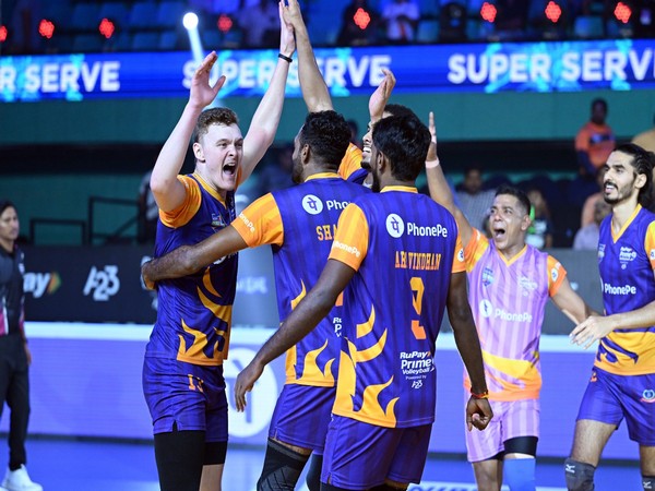 Mumbai Meteors in action during Prime Volleyball League (Image: PVL)